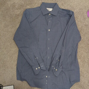 Lorenzo Uomo Men's Dress Shirt - Size 16 ½ - 32/33 - Trim Fit